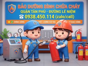 Bảo dưỡng bình chữa cháy đường Lê Niệm Quận Tân Phú HCM