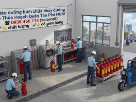 Bảo dưỡng bình chữa cháy đường Lê Thúc Hoạch Quận Tân Phú HCM