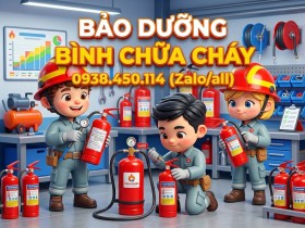 Bảo dưỡng bình chữa cháy đường Lương Trúc Đàm Quận Tân Phú HCM