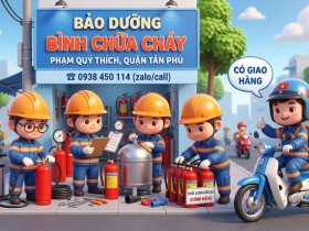 Bảo dưỡng bình chữa cháy đường Phạm Quý Thích Quận Tân Phú HCM
