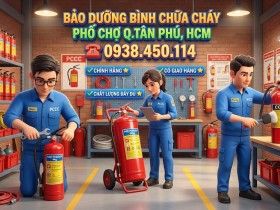 Bảo dưỡng bình chữa cháy đường Phố Chợ Quận Tân Phú HCM