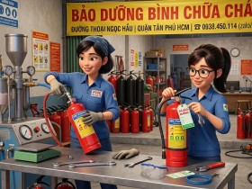 Bảo dưỡng bình chữa cháy đường Thoại Ngọc Hầu Quận Tân Phú HCM