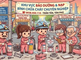 Bảo dưỡng bình chữa cháy đường Trần Tấn Quận Tân Phú HCM