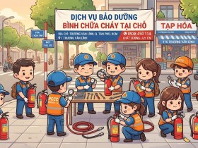 Bảo dưỡng bình chữa cháy đường Trương Vân Lĩnh Quận Tân Phú HCM