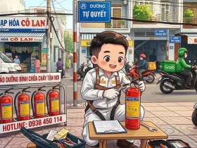 Bảo dưỡng bình chữa cháy tại đường Tự Quyết Quận Tân Phú HCM