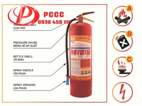 Bình chữa cháy bột ABC 8kg VNSAFECO