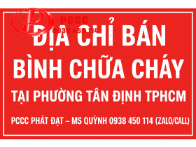 Địa chỉ bán bình chữa cháy tại Phường Tân Định TPHCM