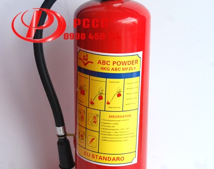 Bình chữa cháy bột ABC 4kg MFZL4